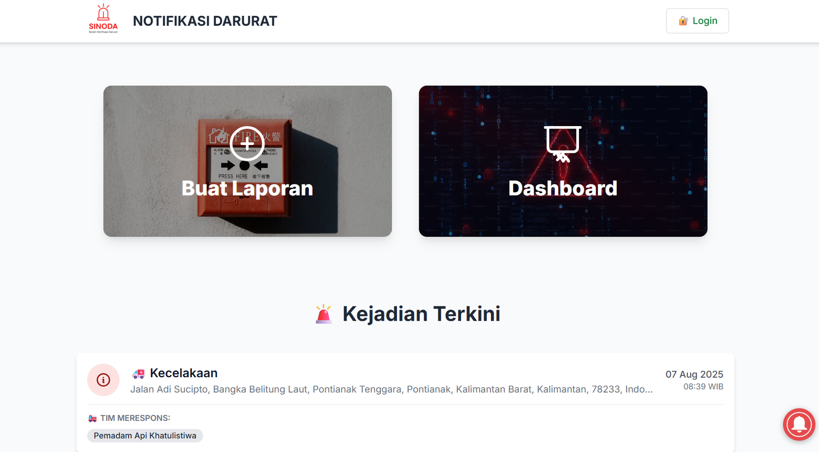 Sistem Notifikasi Darurat